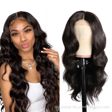 Brazilian body wave lace frontal wig Pre Plucked With Babyhair 13 by 4 30inch Cuticle Aligned human hair Wigs For Black Women